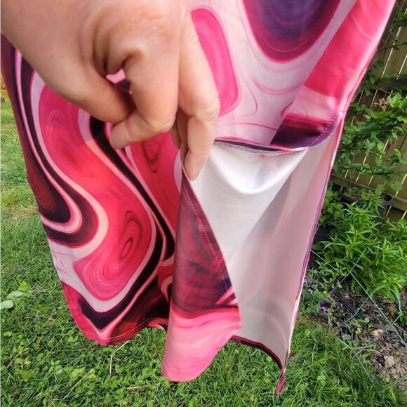 Tie Dye Swirl Halter Dress - Picture 9 of 13